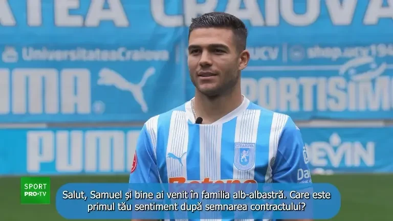 Samuel Teles, primul interviu după ce a semnat cu Universitatea Craiova (21 mai 2025)